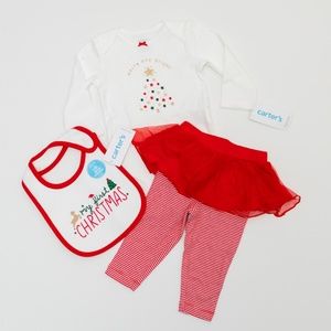 NWT Carter's Christmas Outfit Set Size 6 Months